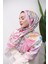 Modern Çiçek Desenli Dijital Soft Şal 4