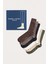 Erkek 6'lı Paket Kutulu Premium Soket Çorap Kahverengi Mix 6