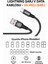 Lightning Hızlı Şarj ve Veri Aktarım Kablosu 3A Güçlü Akım Naylon Örgü Dayanıklı Tasarım iPhone Uyumlu 1 Metre 3