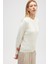 Zoey Mini Kabartma Örgülü Triko Hırka - Ekru 6