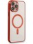iPhone 13 Pro Max Kılıf Magneticsafe Lazer Silikon - Kırmızı 1