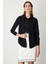Kadın Önü Açık Uzun Örme Yelek 65908 Siyah 2