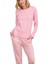 Kadın Modal Pamuk Kısa Kollu Tişört & Cepli Pantolon Pijama Takımı 2