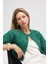 Kayla, Düz Örgü, Kadın Kısa Triko Hırka - Yeşil 2