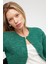Kayla, Düz Örgü, Kadın Kısa Triko Hırka - Yeşil 6