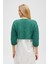 Kayla, Düz Örgü, Kadın Kısa Triko Hırka - Yeşil 7