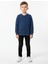 Sıfır Yaka Cep Detaylı Erkek Çocuk Sweatshirt 1