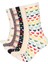 Kadın 6'lı Paket Kapli Desenli Soket Çorap 7