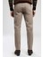 Jagger Normal Bel Dar Kesim Düz Paça Bej Erkek Pantolon 5