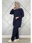 Kadın Düğme Detaylı Nervür Dikim Tesettür Takım 1