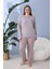 %100 Pamuklu Mevsimlik Kumaş Büyük Beden Kadın Pijama Takımı 30101 1