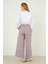 Poplin Bol Paça Pantolon Açık Leylak 7