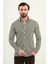 Çizgili Slim Fit Uzun Kollu Erkek Gömlek 1