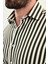 Çizgili Slim Fit Uzun Kollu Erkek Gömlek 2