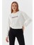Penguen Işlemeli Sweatshirt Ekru 1