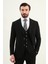 Dokulu Slim Fit Mono Yaka Erkek Takım Elbise 1