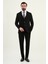 Dokulu Slim Fit Mono Yaka Erkek Takım Elbise 3