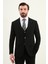 Dokulu Slim Fit Mono Yaka Erkek Takım Elbise 4
