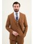 Dokulu Slim Fit Mono Yaka Erkek Takım Elbise 1