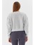 Baskılı Sweatshirt Grı Melange 5
