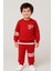Garnili Şerit Detaylı Kiremit Renk Erkek Çocuk Eşofman Takımı 1