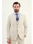 Dokulu Slim Fit Mono Yaka Erkek Takım Elbise 4