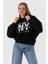 Kapüşonlu Oversize Sweatshirt Sıyah 1
