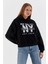 Kapüşonlu Oversize Sweatshirt Sıyah 2
