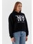 Kapüşonlu Oversize Sweatshirt Sıyah 4