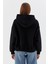 Kapüşonlu Oversize Sweatshirt Sıyah 5