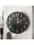 London 1892 Bombeli 35 cm Duvar Saati, Vintage Siyah Duvar Dekoru, Ofis ve Ev Için Saat 1