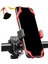 Motosiklet - Bisiklet Gidon Bağlantılı Kıskaçlı Telefon Tutucu Siyah 3