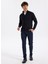 Normal Bel Açık Paça Paça Slim Fit Koyu Lacivert Erkek Pantolon Cıty- 4 1