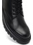 Erkek Siyah Bağcıklı Fermuarlı Deri Casual Bot 25WFD701018 9