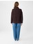 Acı Kahve V Yaka Uzun Kollu Düğme Detaylı Örme Hırka 5