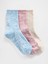 Kız Çocuk Çok Renkli 3'lü Marled Crew Çorap Seti 1