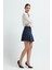 Pileli Mini Etek Lacivert 12742952006 4