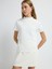 Boğazlı Kısa Kol Triko Bluz Kemik 11544535001 1