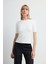 Yuvarlak Yaka Triko Bluz Kemik 11545822000 1