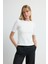 Yuvarlak Yaka Triko Bluz Kemik 11545822000 4