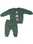 Erkek Bebek Yeşil Bereli Hayvanlı Üç Ip Ikili Takım - 1016153 1