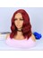 Kızıl Fiber Sentetik Tül Peruk 3