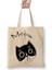 Cat Meow Kedi Beyaz Bez Çanta Uzun Saplı Alışveriş Çantası Plaj Çantası 1