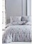 Çift Kişilik Nevresim Takımı Pamuklu Romantik Gri 1