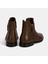 Kadın Kahve Çift Fermuarlı Deri Bot 8