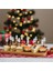 12 cm Kardan Adam Figürlü Yılbaşı Kokteyl Kürdanı 12'li - Noel Cupcake Topper Meyve Çubuğu 1