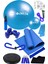14 Lü Pilates Topu Seti Plates Minderi 1 kg Dambıl Aerobik Band Thigh Master Kelebek 2