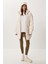 Kapüşonlu Oversize Şişme Mont LNT0014 Krem 2