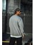 Kışlık Bisiklet Yaka Üç Iplik Basic Sweatshirt - Gri 2