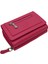 Saxa Kağıt Para ve Bol Kart Bölmeli Hakiki Deri Kadın Kartlık Cüzdan - Fuşya 2